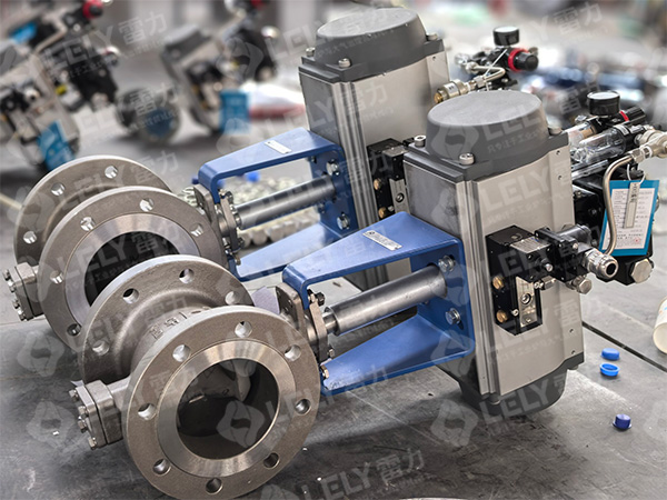 雷力阀门高温V型球阀应用于某负极材料厂碳包覆窑炉