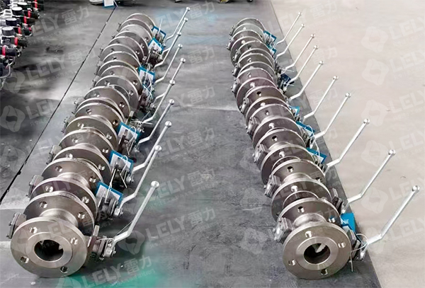 雷力高温V型球阀应用于安徽某台车炉