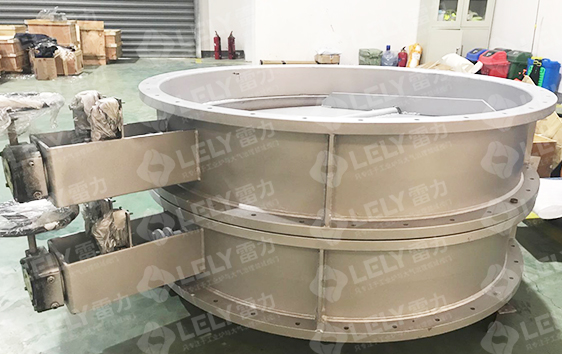 DN1300大口径通风蝶阀应用于江西某废气处理项目